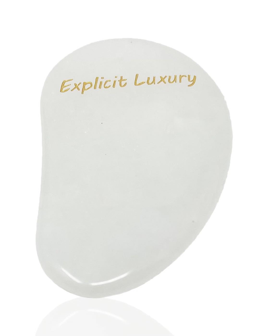 Explicit Luxury Branded White Jade - Gemstone Flapper - TKT