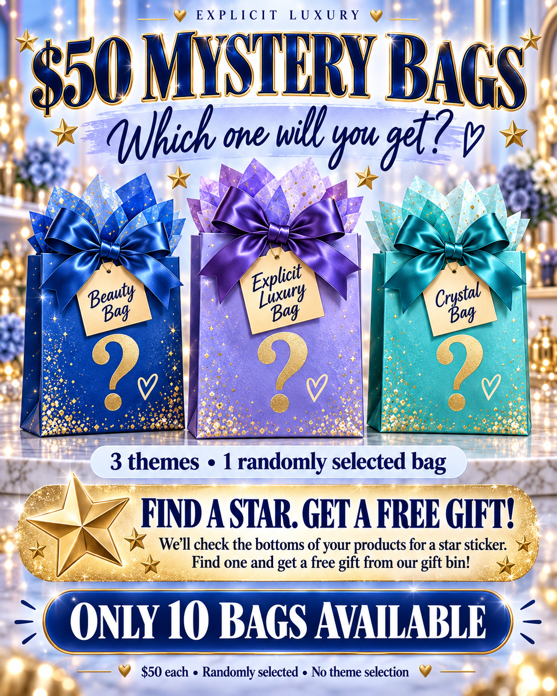 ☀️ Luxury Mystery Bag Game! - Monday Night - 9/7 - Only 3 Available!